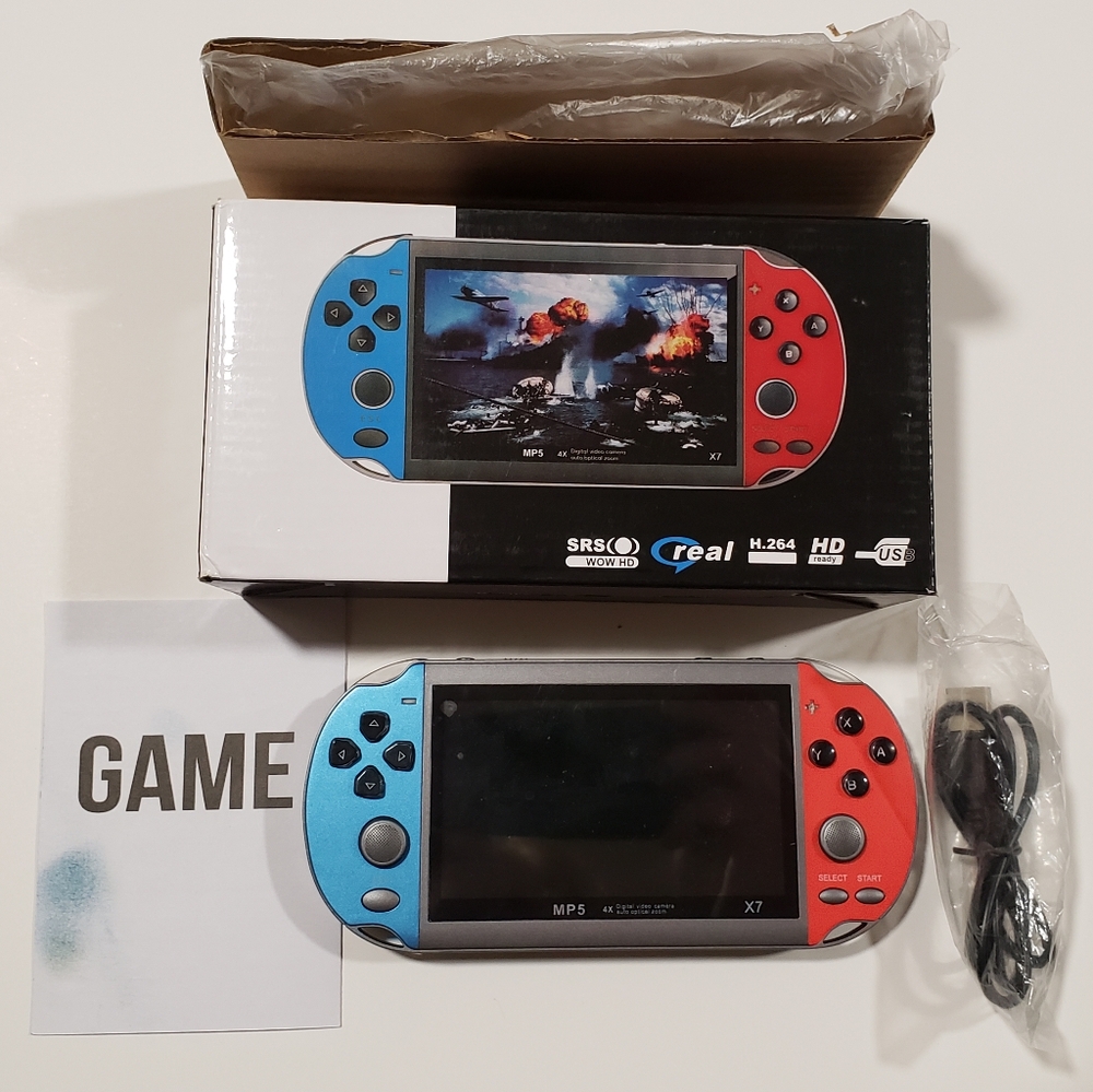 X7 Handheld Player 4.3 LCD Display 8GB 3000 Game Console Mini Pocket MP5 Video.